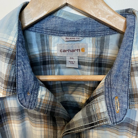 Carhartt Plaid Button Up Shirt - Picture 8 of 9